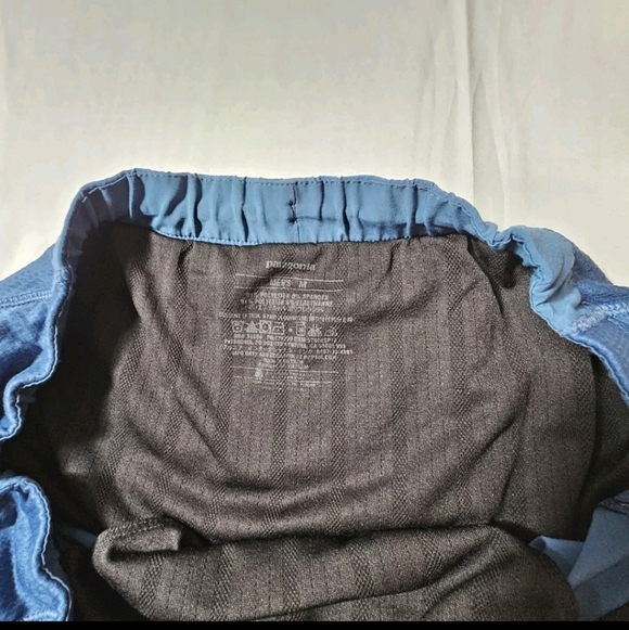 Patagonia Men's Blue Medium Running Active Gym Performance Pull-on Shorts - Picture 8 of 12